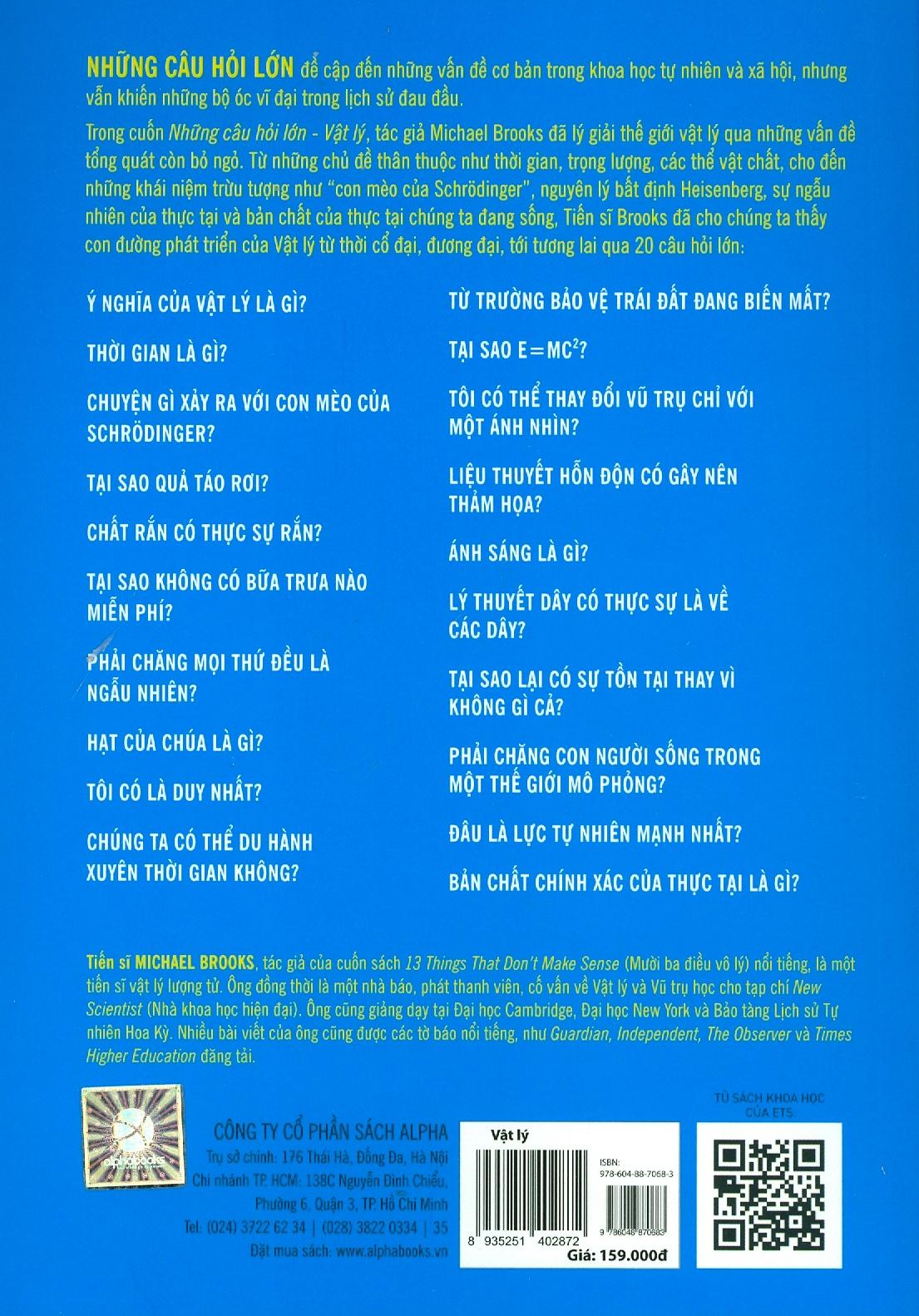 Sách - Những câu hỏi lớn vật lý