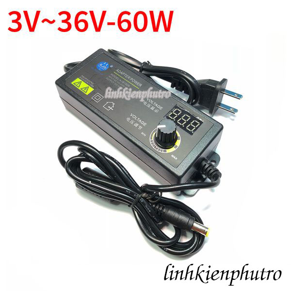 Mạch nguồn có thể điều chỉnh điện áp ra 3-36V 60W