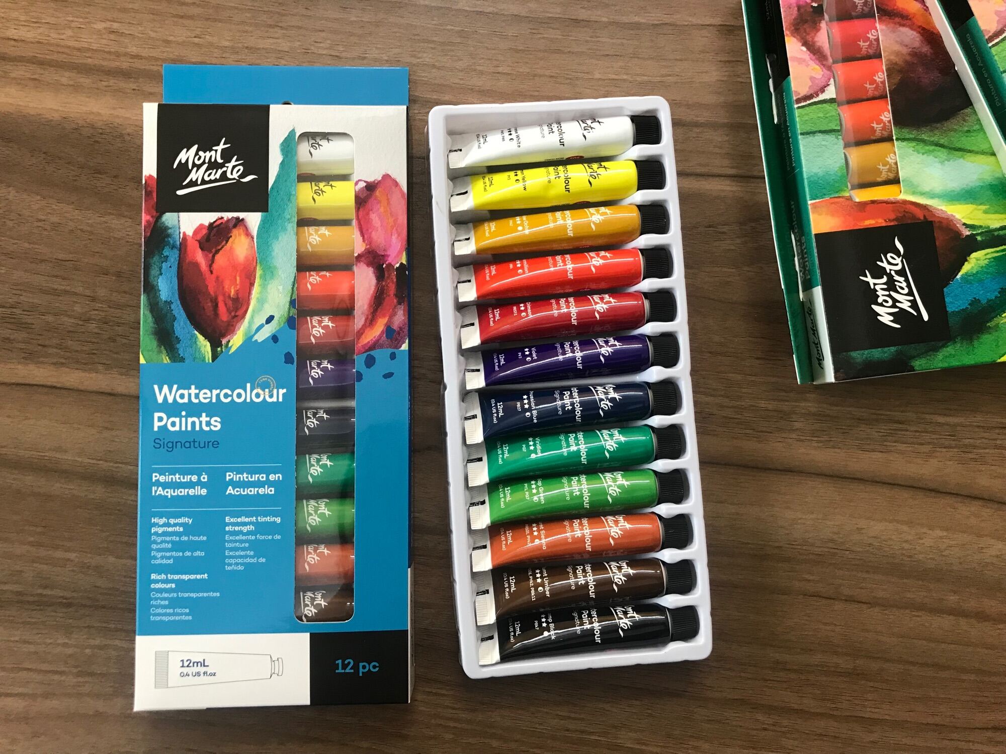 set màu nước mont marte tuýp 12ml