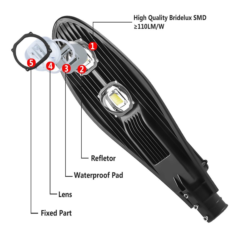 [HCM]Đèn đường 100w kiểu chiếc lá ( công suất đủ) - BẢO HÀNH 24 THÁNG