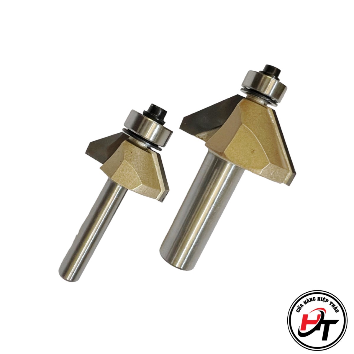 Mũi phay gỗ vát 45 độ có bi Tideway cao cấp 0203 MSVCB-45-TW