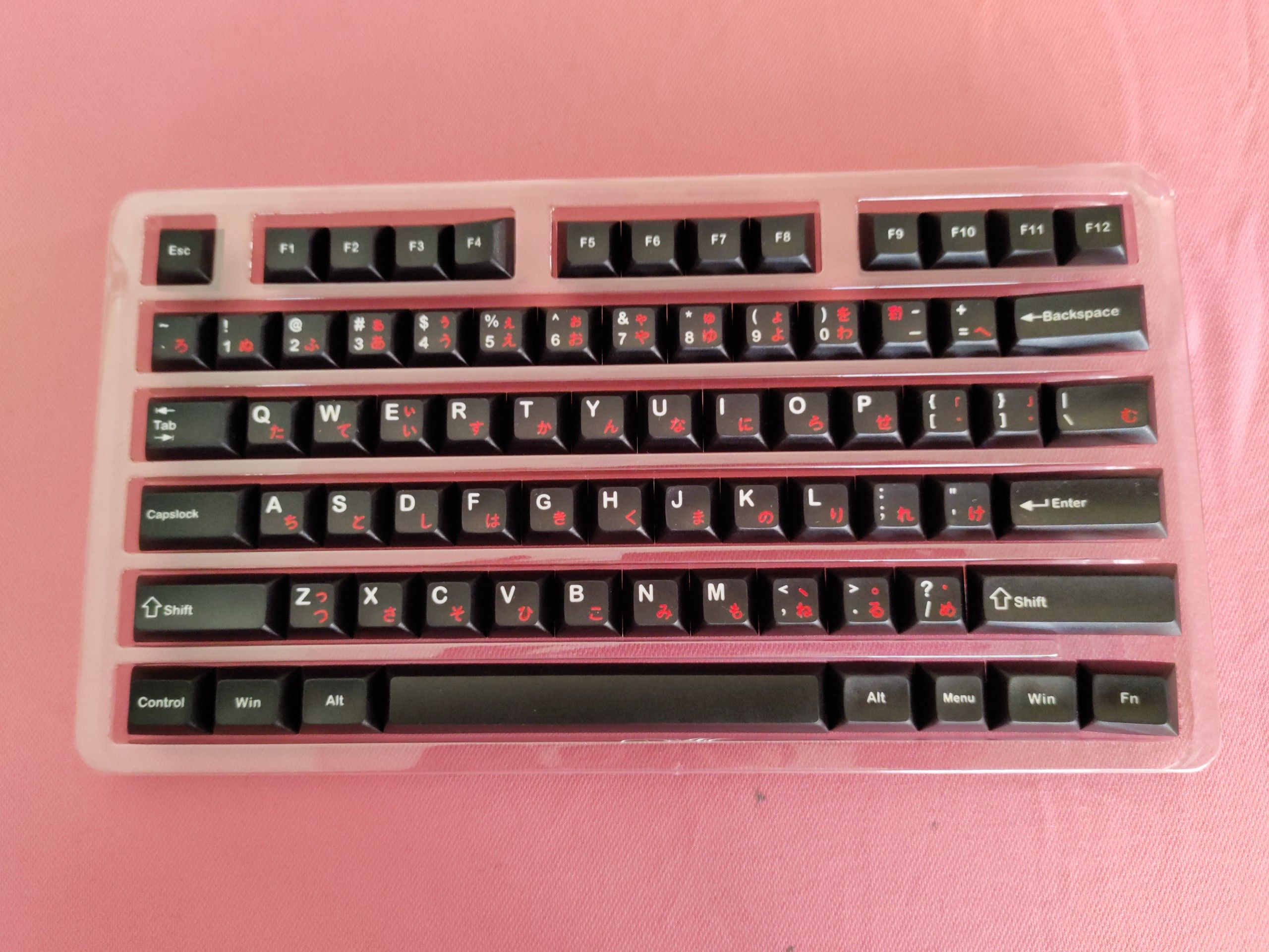 Keycap KBDfans DSA Black Red Japan