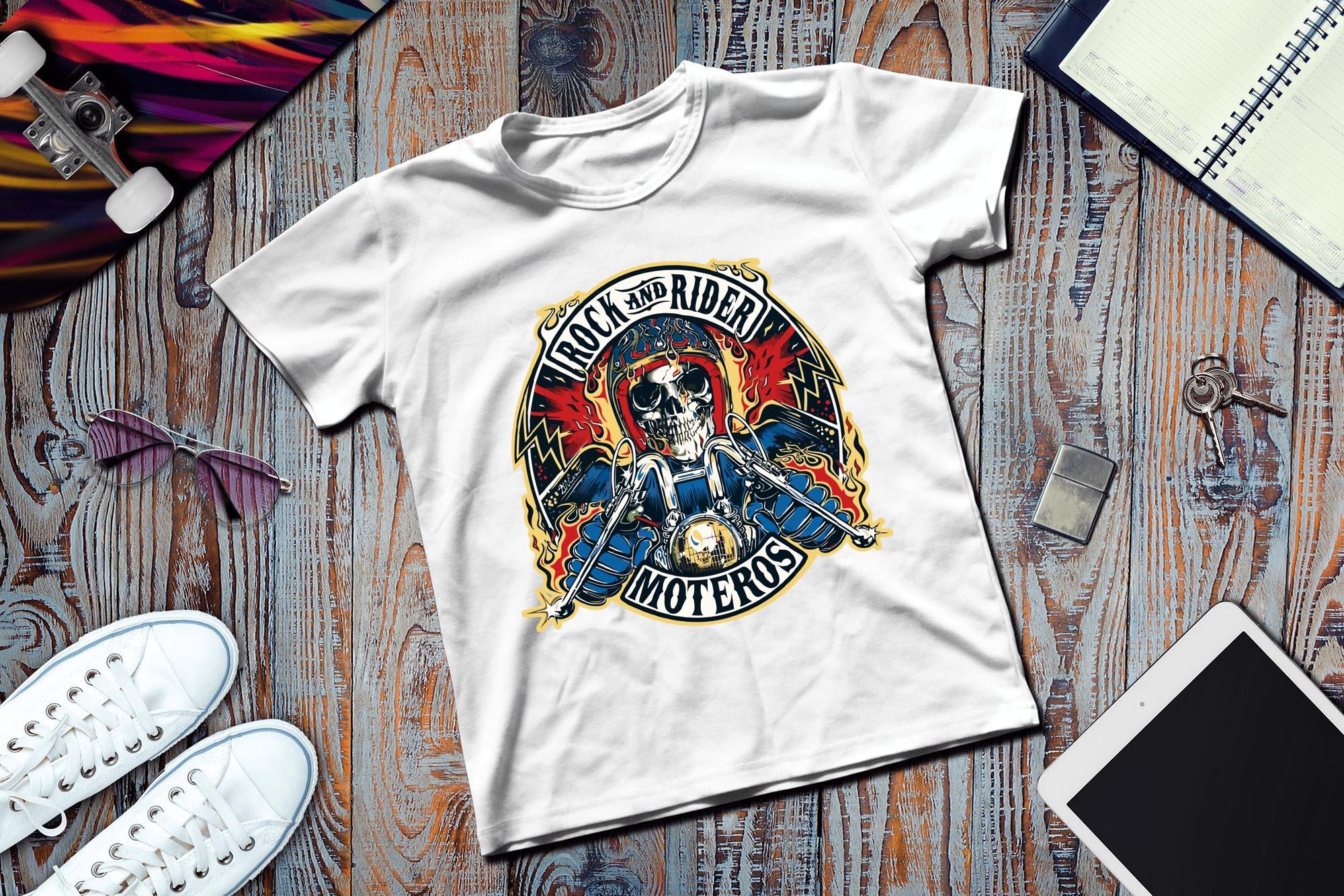 Áo thun giá rẻ in hình biker siêu đẹp