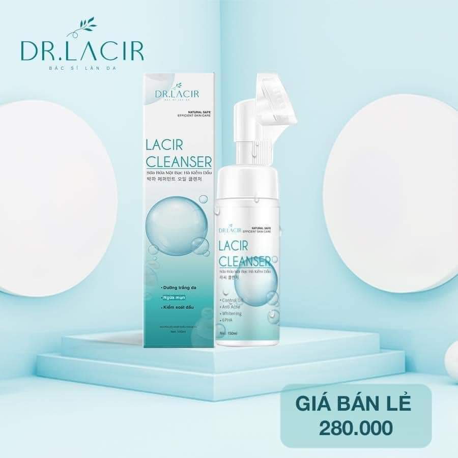 SỮA RỬA MẶT BẠC HÀ KIỀM DẦU DR LACIR CLEANSER
