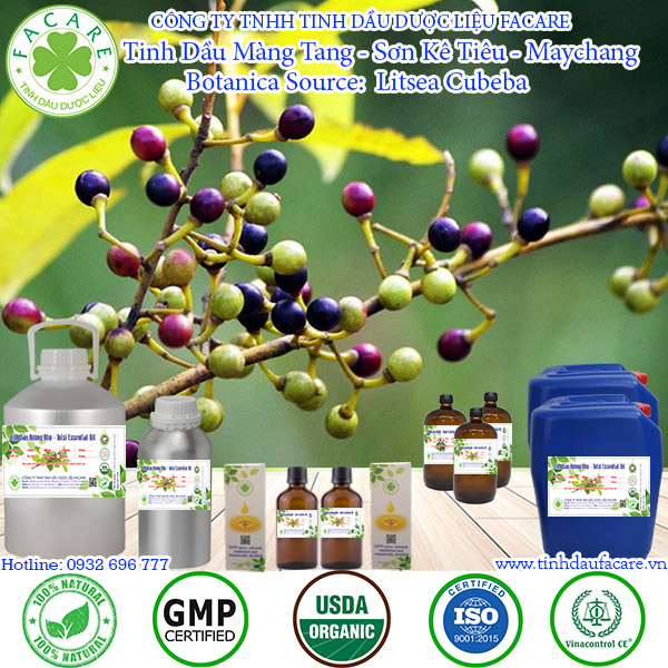 Tinh dầu Màng tang May chang essential oil - 10ml