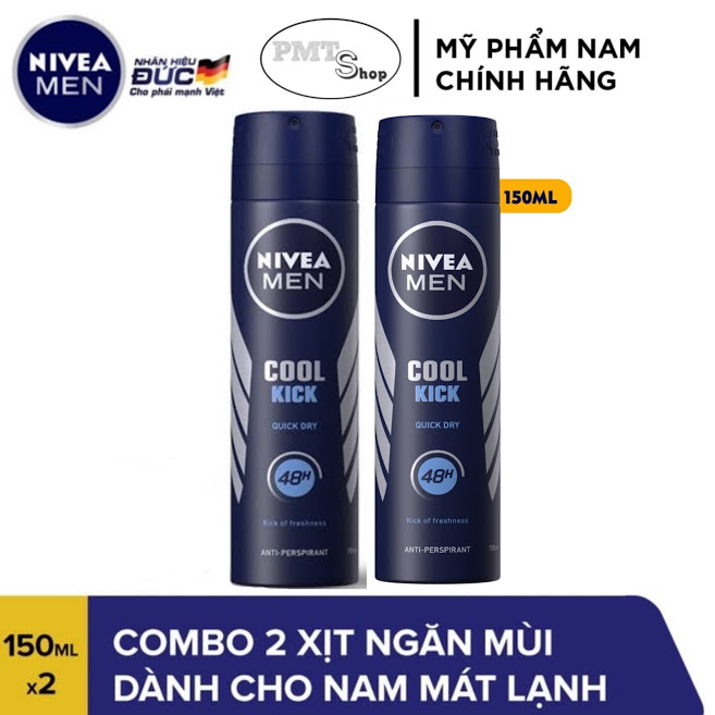 >> SO SÁNH GIÁ LĂN KHỬ MÙI DÀNH CHO NAM ADIDAS NGĂN MỒ HÔI 6IN1 COOL | Shopee Lazada Sendo Tiki 200 Combo 2 Xịt Ngăn Mùi Dành Cho Nam Mát Lạnh Nivea Men Cool Kick 150ml x 2 chai ngăn mồ hôi
