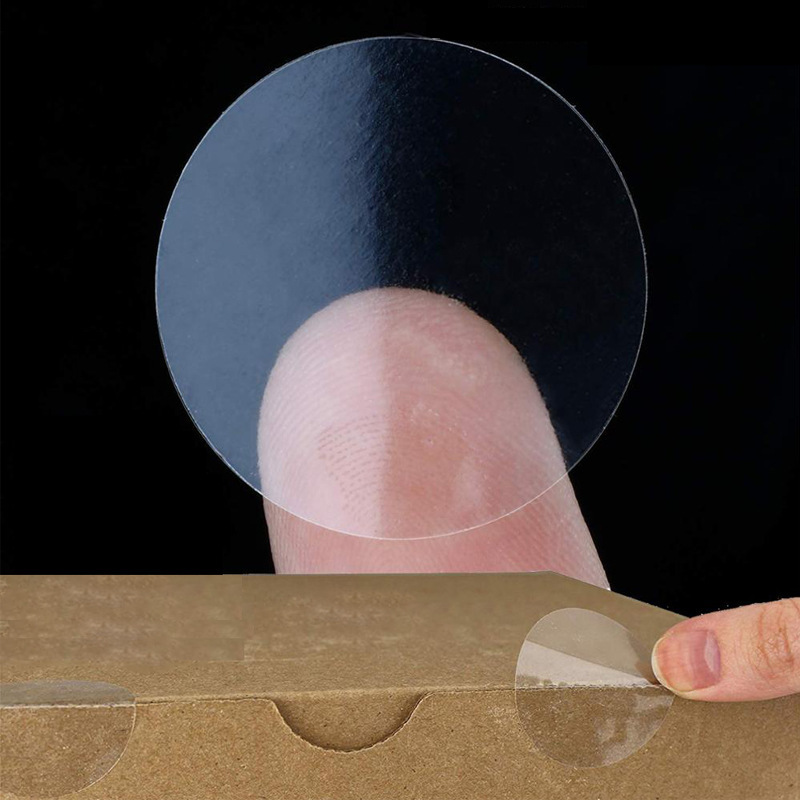 Cuôn 500 cái dán trong suốt 2,5 cm và 3,5 cm