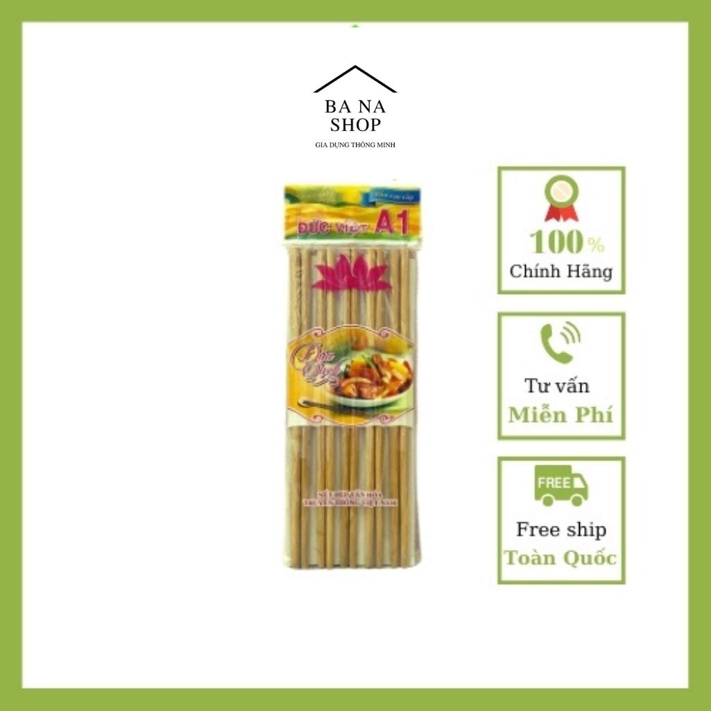 Đũa tre đức việt vỉ 10 đôi đũa không hóa chất
