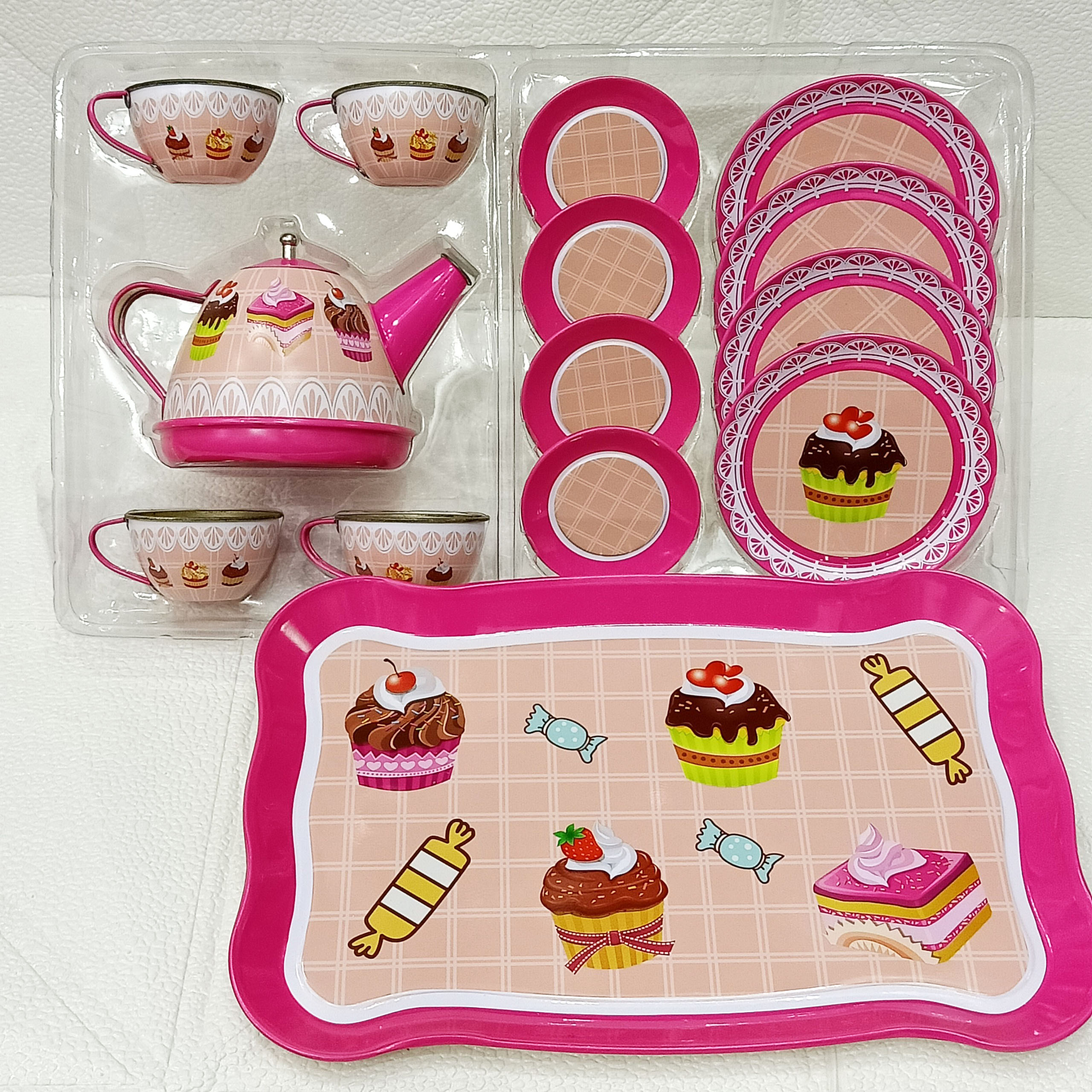 Đồ chơi nhà bếp hình hello kitty tiệc trà tách trà - bộ ấm chén đồ chơi cho bé gái