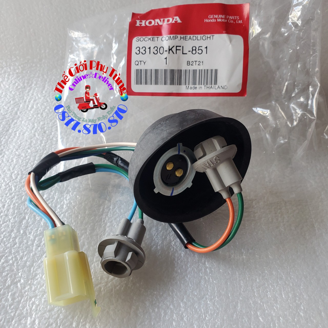 Đuôi đèn trước wave thái 110 zin honda thái lan 33130-kfl-851