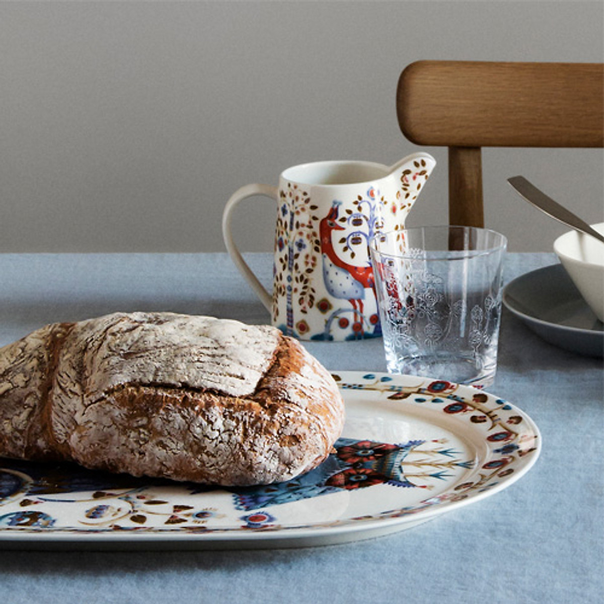 Đĩa sứ Taika hình oval, kích thước 41cm Iittala