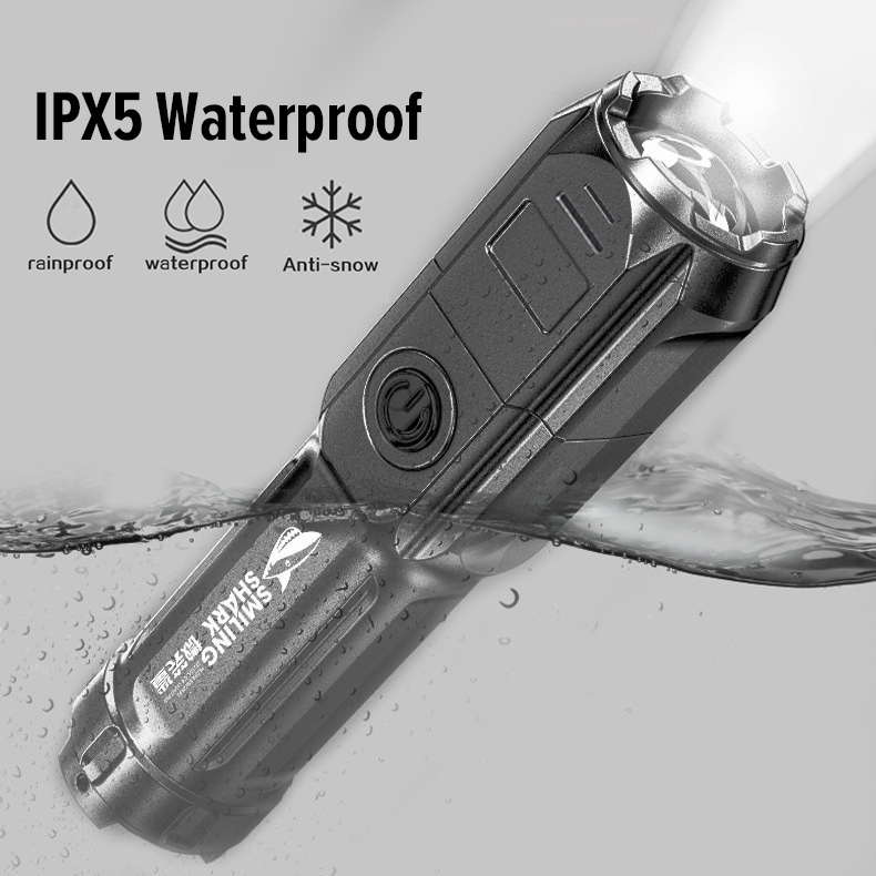 Đèn pin siêu sáng/Đèn pin cầm tay/đèn led chiếu xa chống nước/mini flashlight