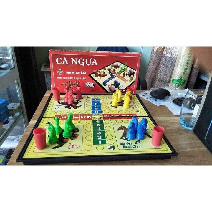 Bộ cờ cá ngựa có nam châm kích thước 28x28 cm