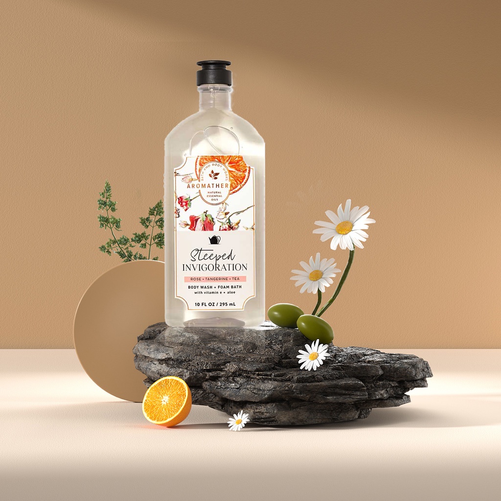 Sữa tắm bath & body works steeped invigoration thơm ngát cho da 296ml chính hãng mỹ