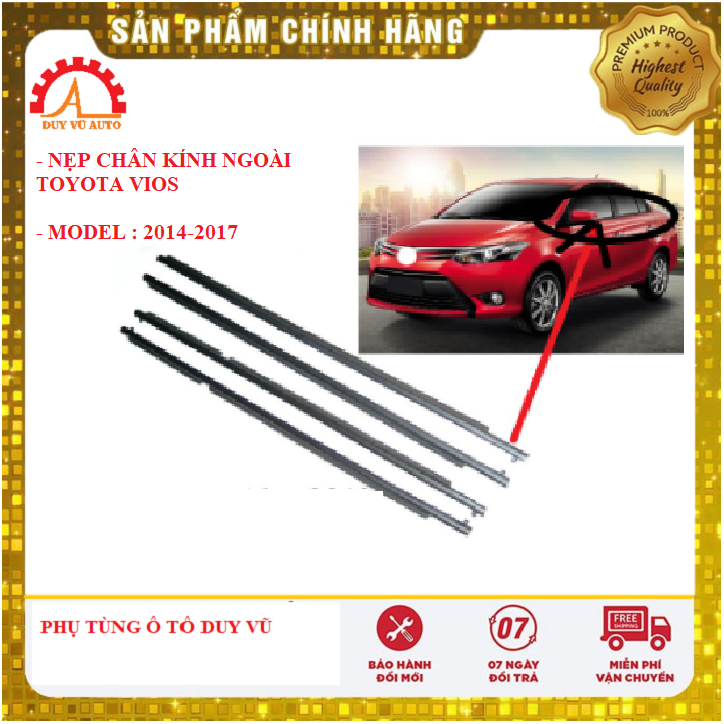 nẹp chân kính ngoài toyota vios