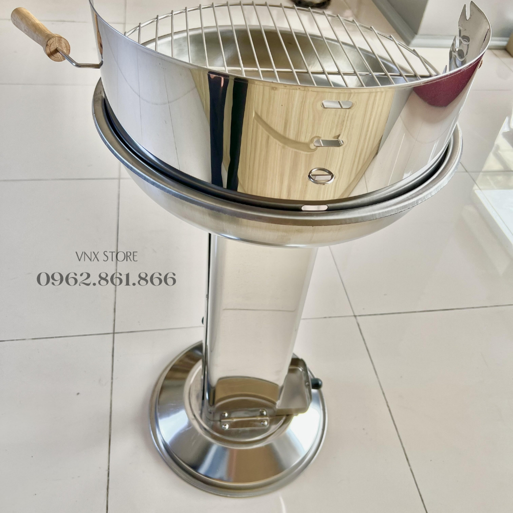 BẾP NƯỚNG THAN HOA INOX CK242.