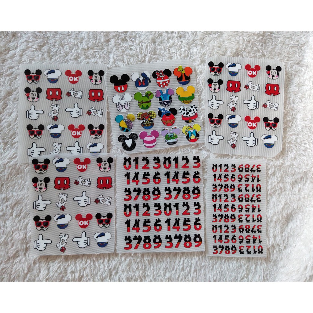Hình ủi, hình ép nhiệt - Set Mini (nhiều mẫu)