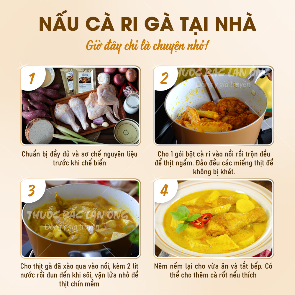 Bột gia vị nấu cà ri (Hương thơm chuẩn vị ẩm thực Ấn Độ)