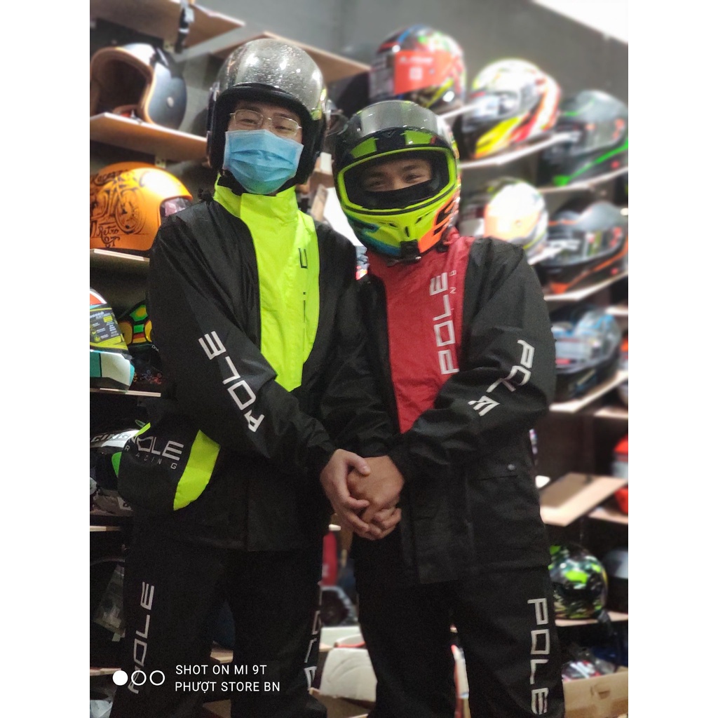 Áo mưa cao cấp Pole racing