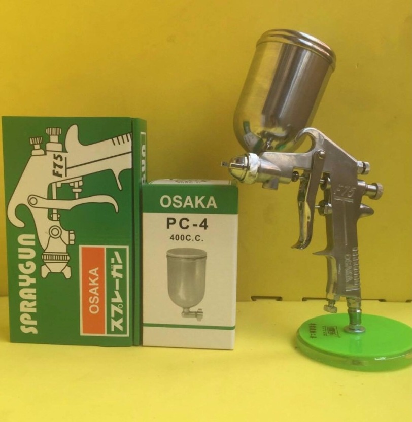 Bộ phun sơn xịt sơn osaka tokyo f75 + bình chứa sơn 400cc