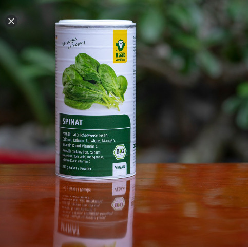Bột cải bó xôi hữu cơ Raab (210g)