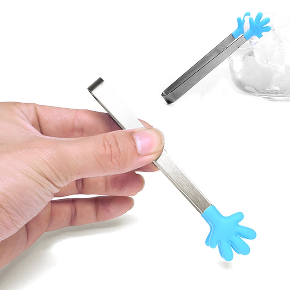 Kẹp Gắp Thức Ăn Cho Bé Bọc Silicon An Toàn,Dễ Gắp