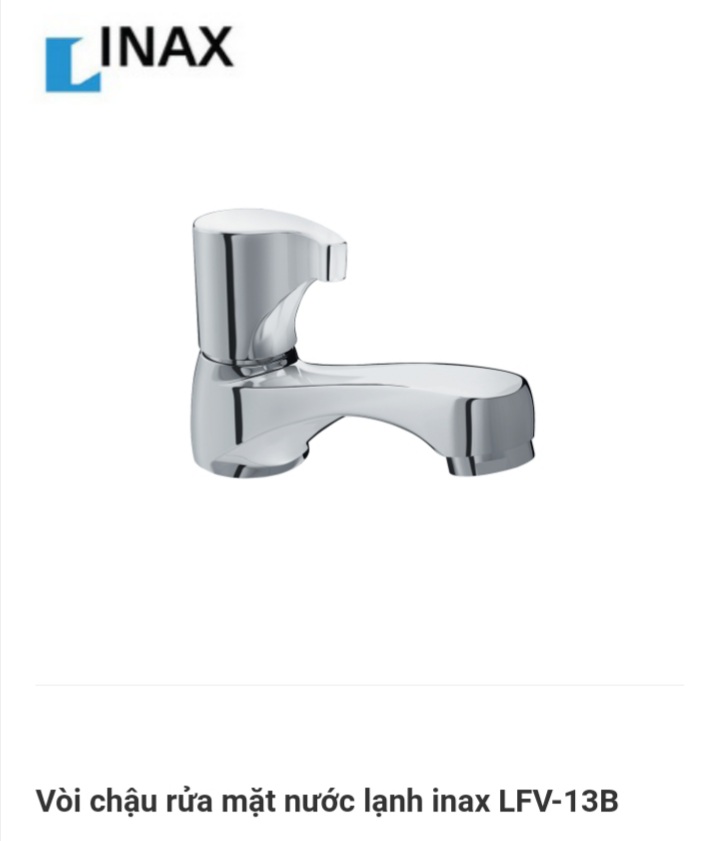 VÒI LAVABO LẠNH INAX LFV-13B