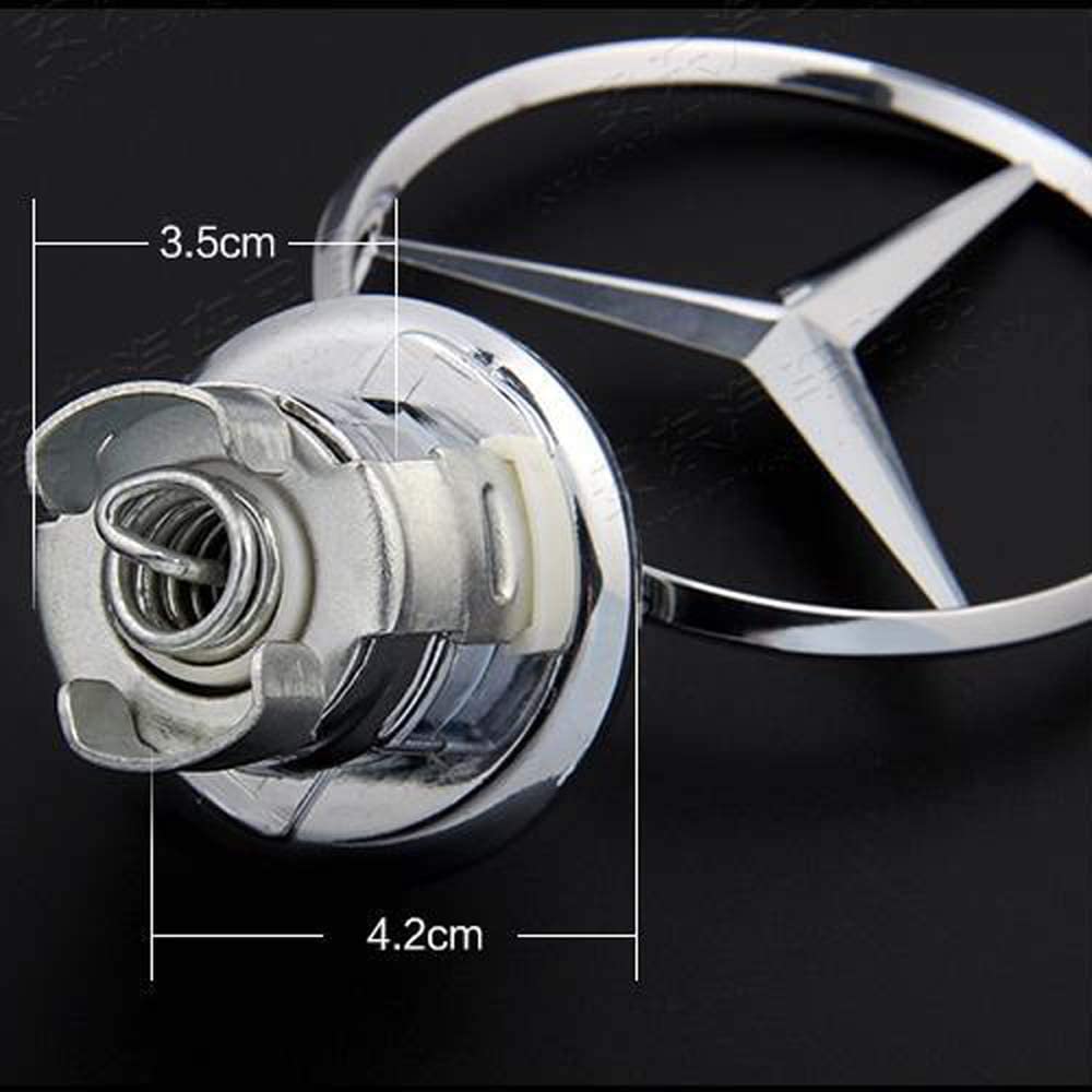 Logo Mercedes Gắn Trang Trí Nắp Capo