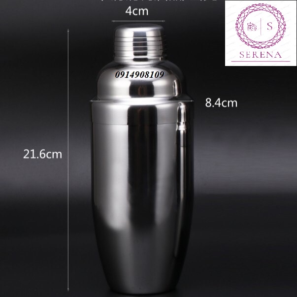 Bình lắc inox, bình shaker 350ml - 550ml - 750ml