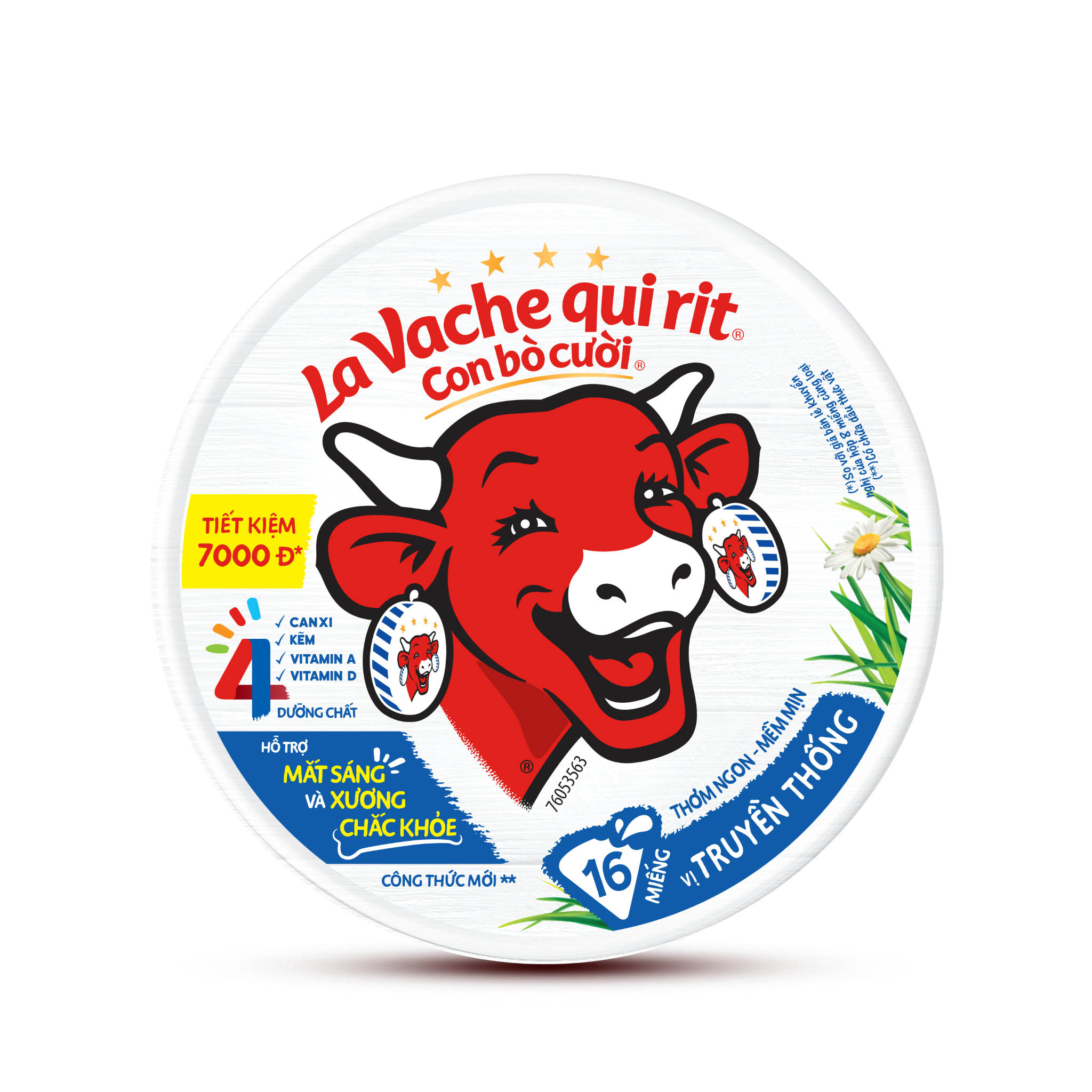 Phô mai Con Bò Cười - 16 miếng - (224g)