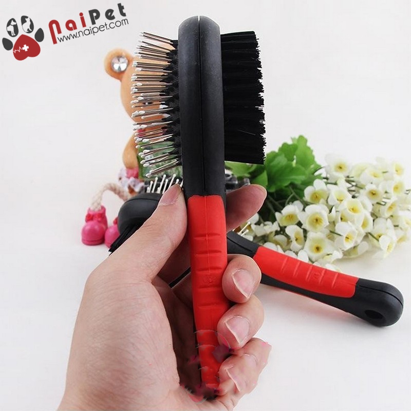 Lược Chải Lông Chó Mèo Hai Mặt LCL006