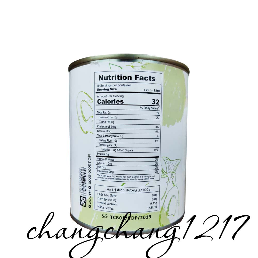 Thạch Aiyu Wonderful Lon 850gr