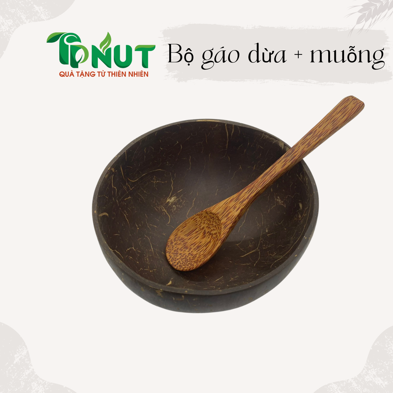Bộ gáo dừa kèm muỗng