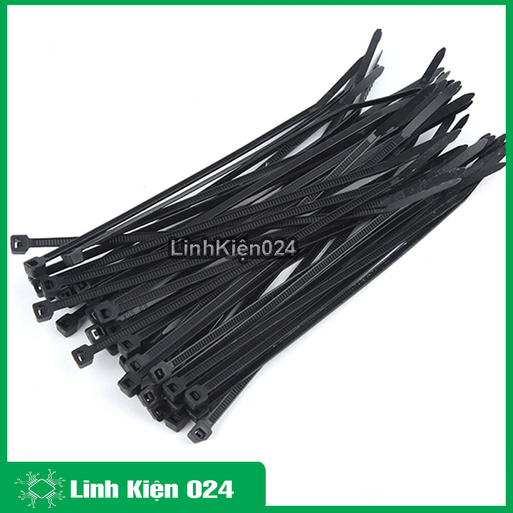 Gói 1000pcs dây thít đen 3x100mm