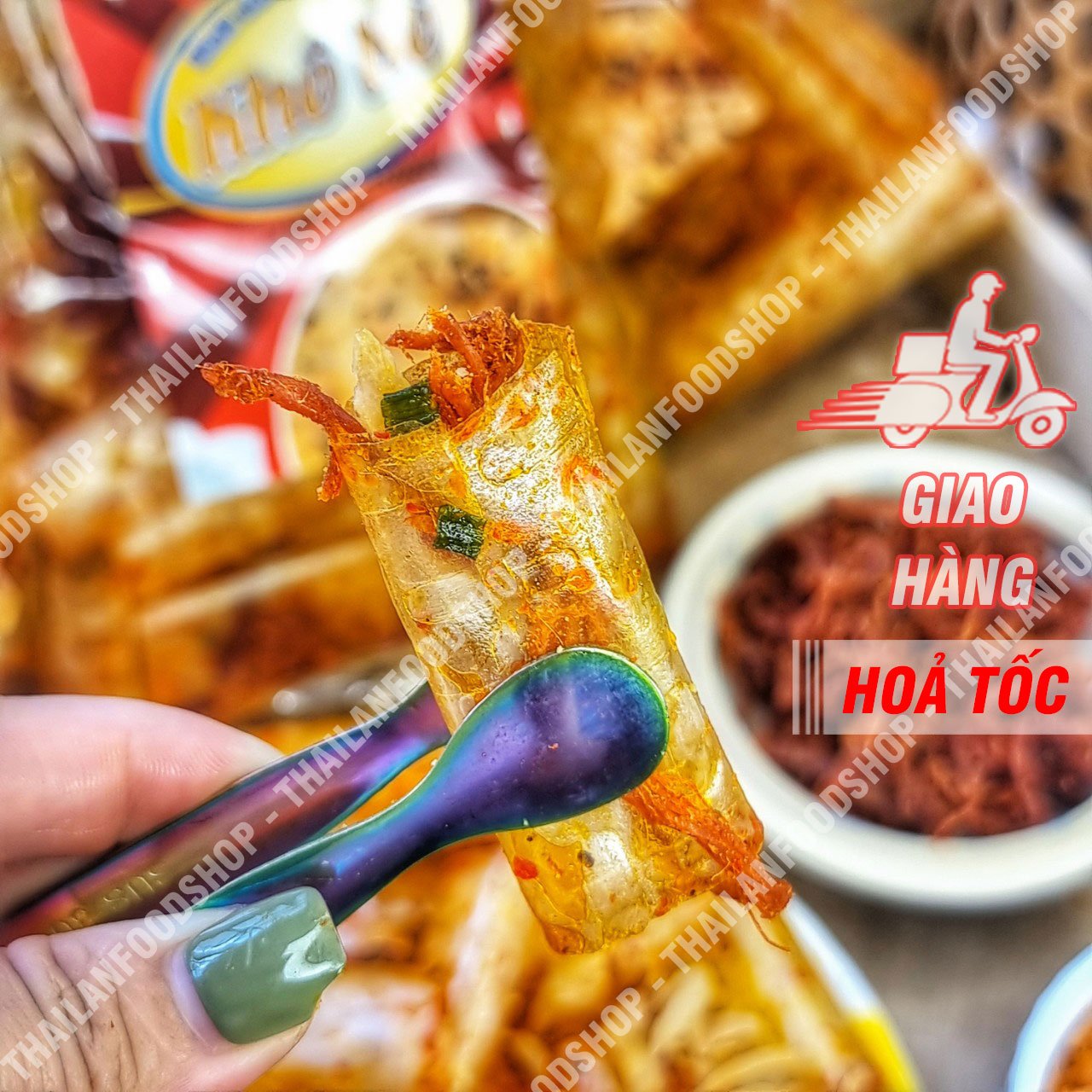 Bánh Tráng Tỏi Mix Khô Bò