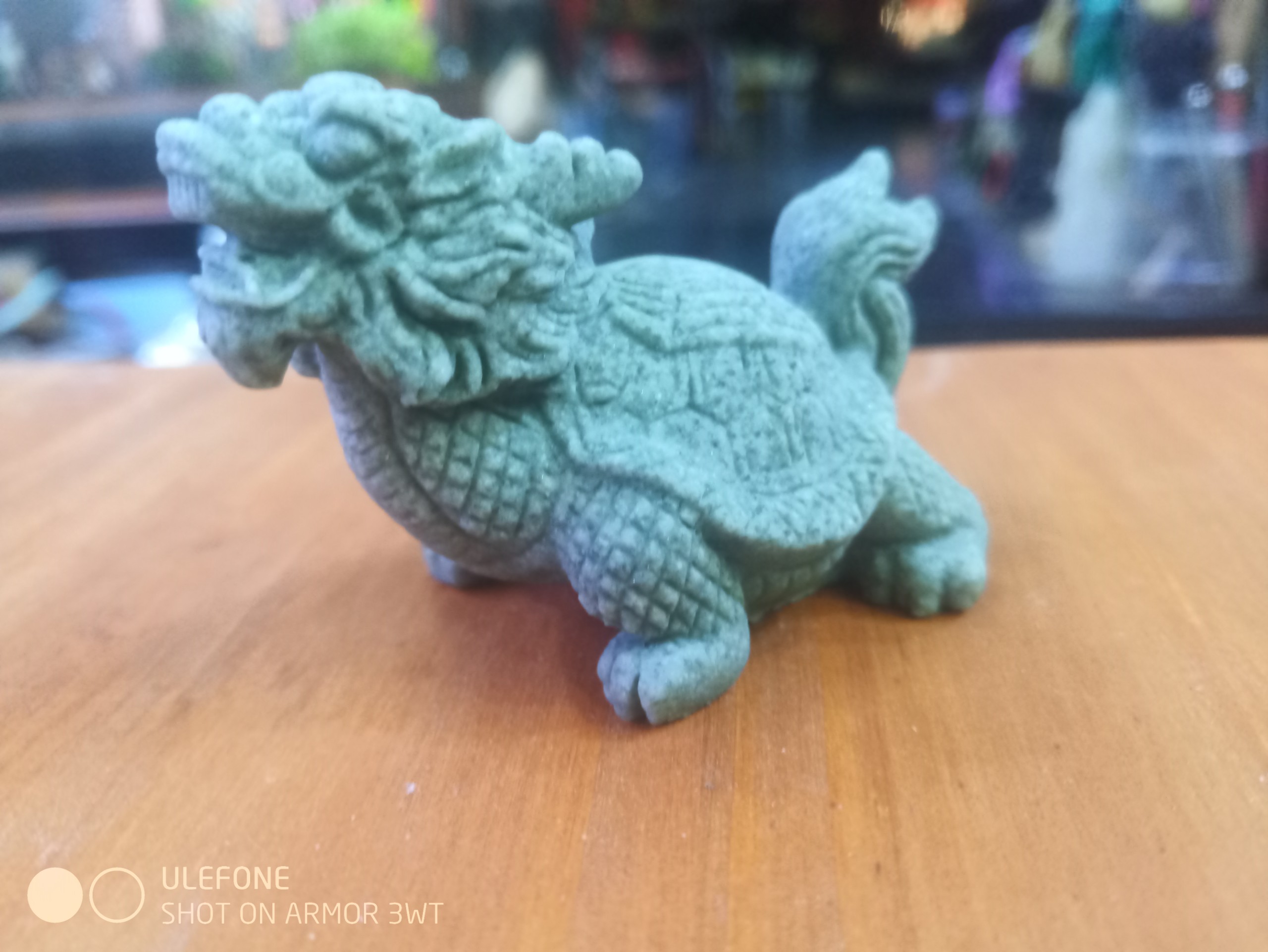 Tượng Long quy sắt nét phong thủy mini