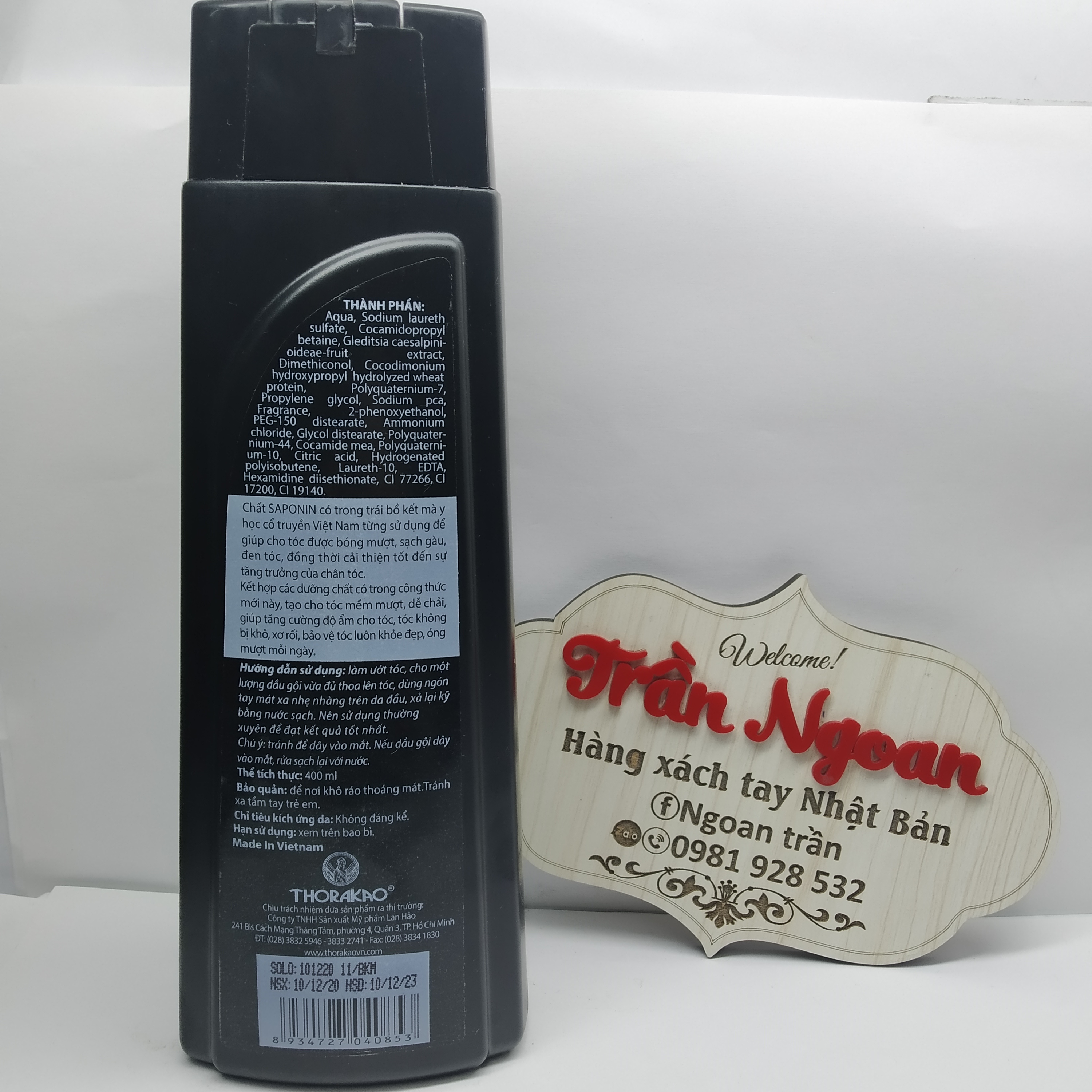 Dầu Gội Thorakao Bồ Kết - Chai 400ml
