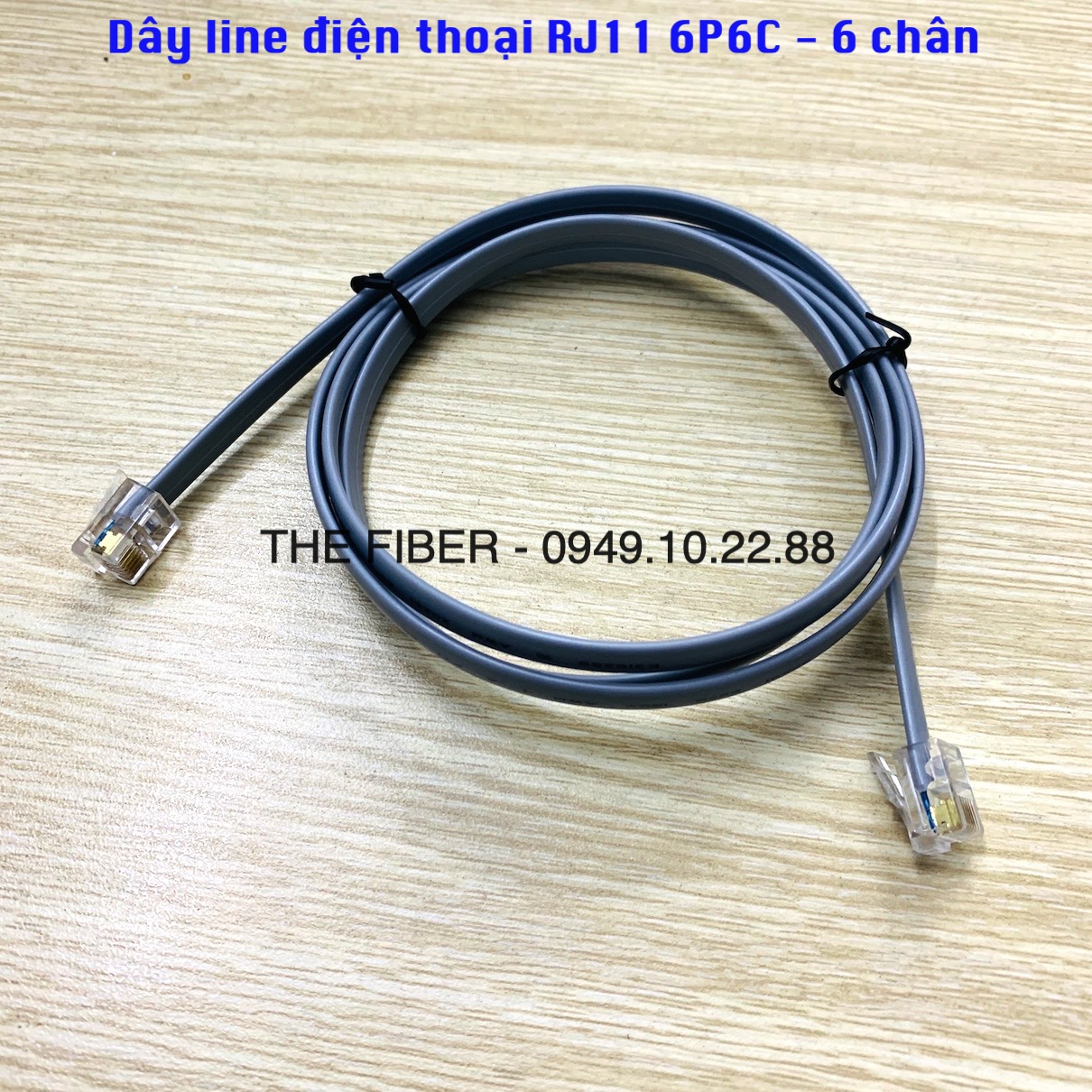 Dây line điện thoại RJ12 6P6C - 6 chân