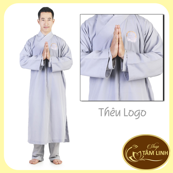 Áo tràng phật tử ( Vải kate) Nam & Nữ
