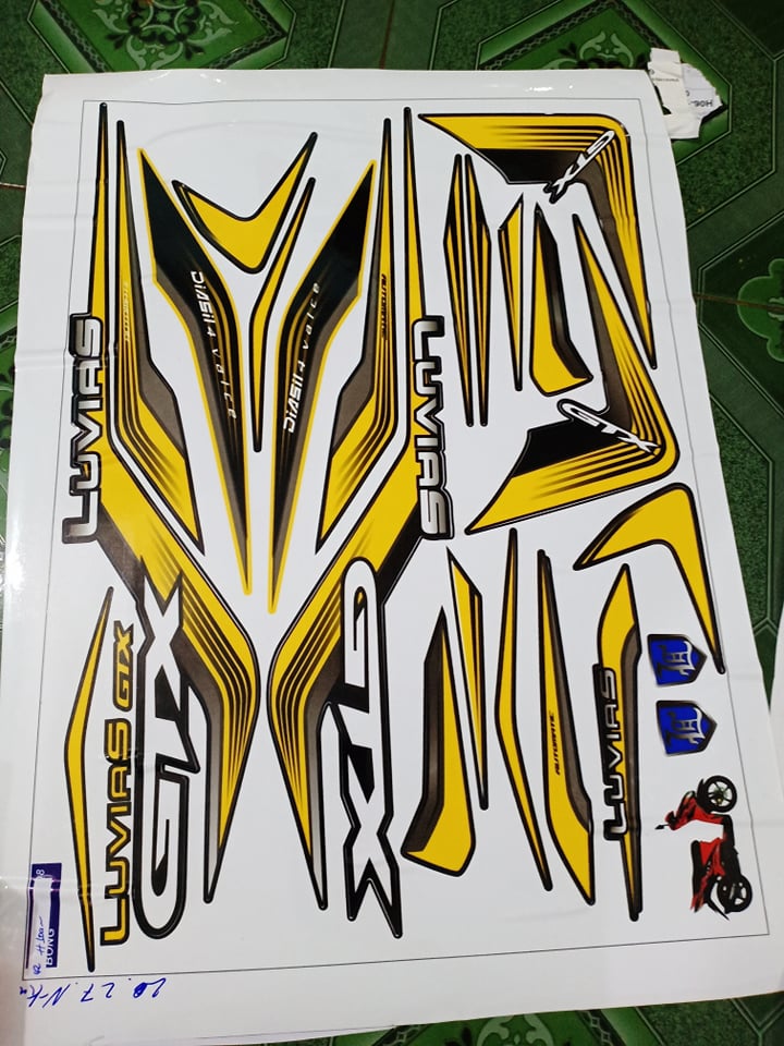 tem rời luvias GTX vàng đen