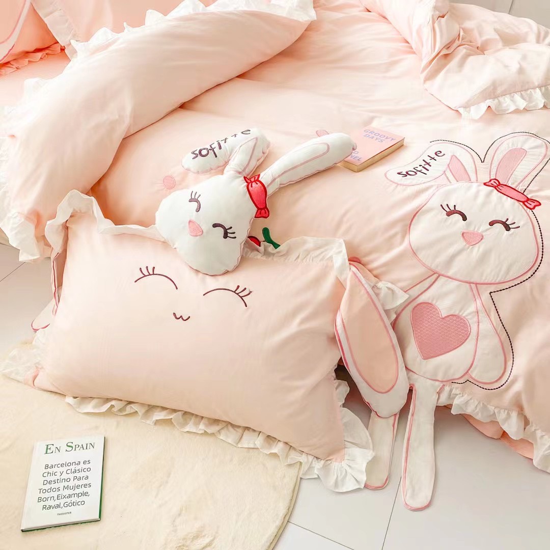 Bộ Chăn ga gối cotton line pony