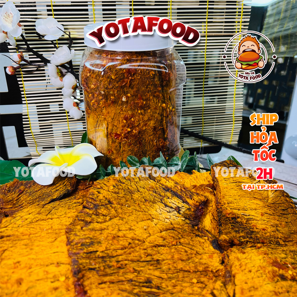 Khô bò miếng loại 1 ( Thơm ngon - đặc biệt ) Yotafood - 500Gr