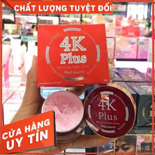 ️Kem Face 4K Plus Goji Berry Đỏ Thái Lan Chính Hãng ️Khử Mụn Thâm , Se Khít Chân Lông