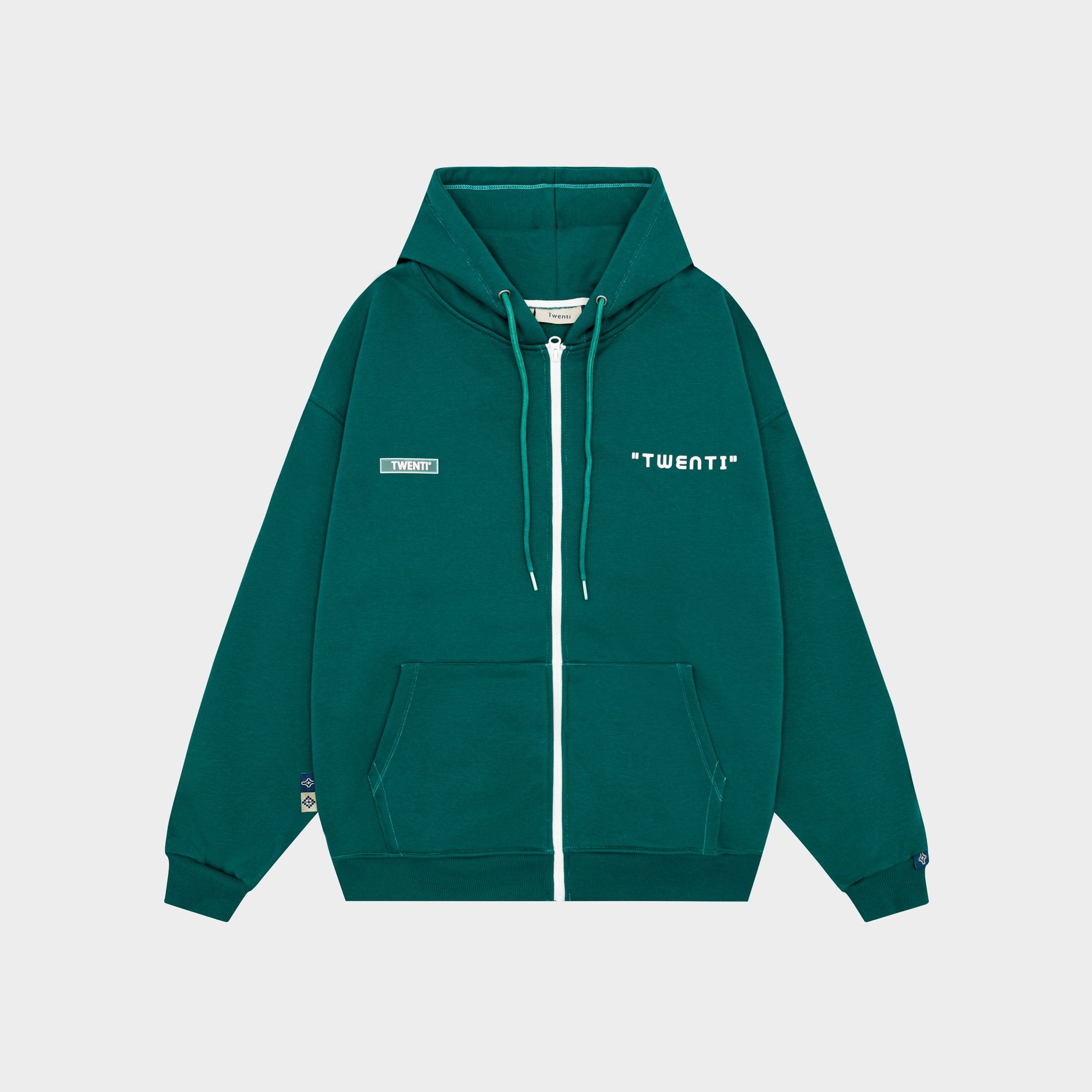 [Nhập Lazxuhuong03 - Giảm 40k/299k]ÁO HOODIE NỈ ZIP TWENTI BASIC NĂNG ĐỘNG