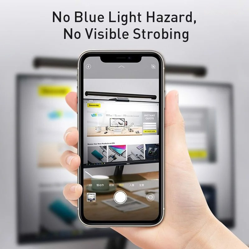 Đèn treo màn hình Pro bảo vệ mắt Baseus i-work Series (USB Stepless Dimming Screen Hanging light)