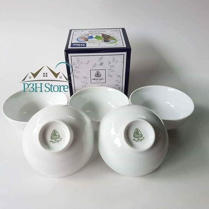 Bộ sản phẩm gồm 10 chén sứ ăn cơm Minh Long