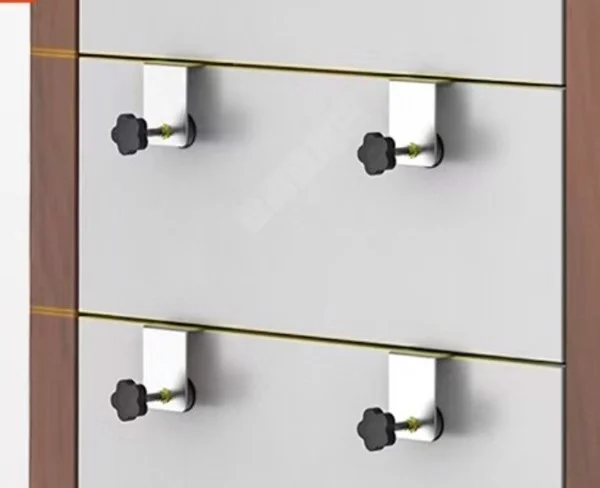 Kẹp cố định mặt hộc ngăn kéo tủ ( bộ 2 cái )