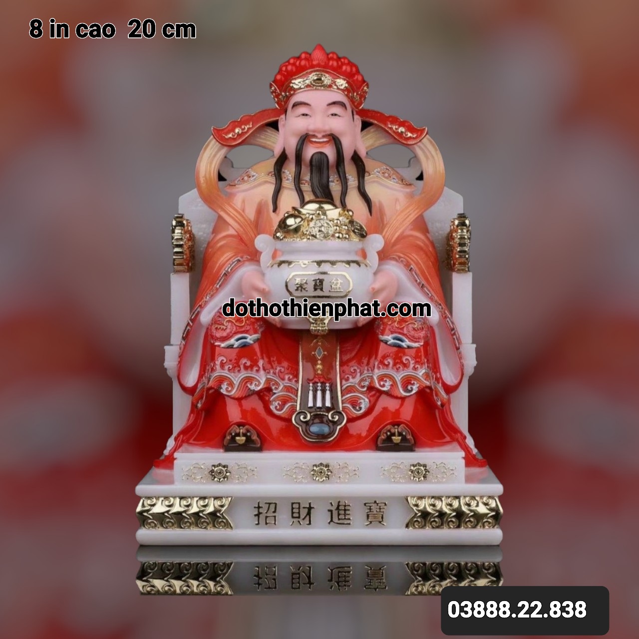 Ông thần tiền đá mẫu mới nhiều kích thước