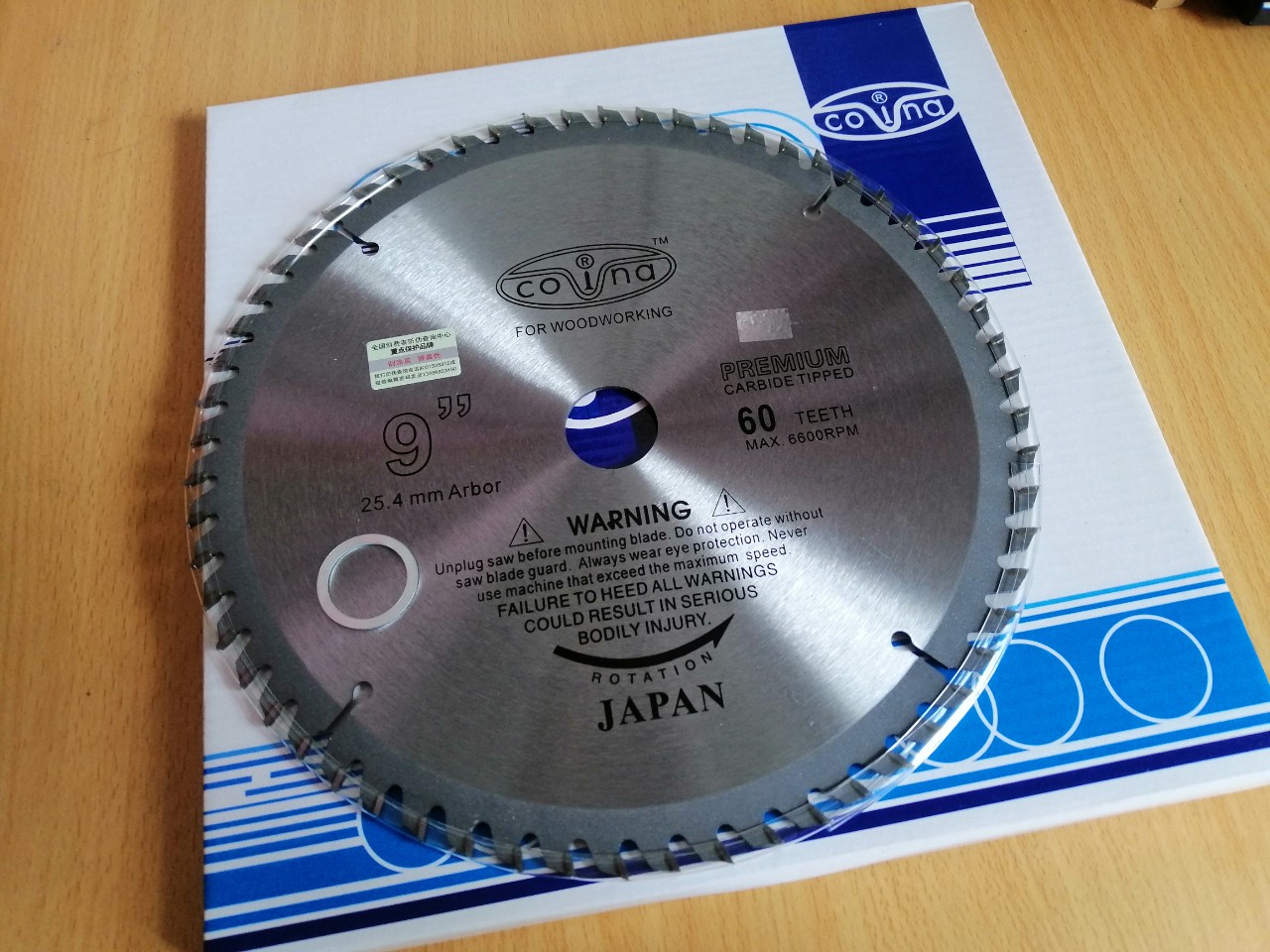 LƯỠI CƯA GỖ 230MM 40 RĂNG - 60 RĂNG COVINA