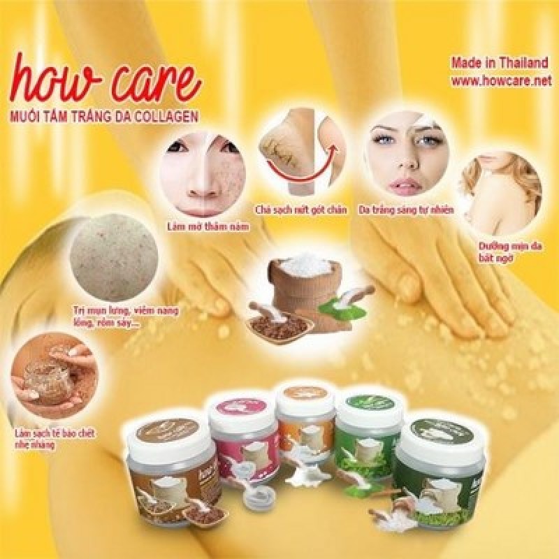 Muối Tắm Lúa Mạch How Care Spa Collagen 700G – Thái Lan ✅ giá rẻ